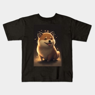 Happy Shiba Inu Dog Kids T-Shirt